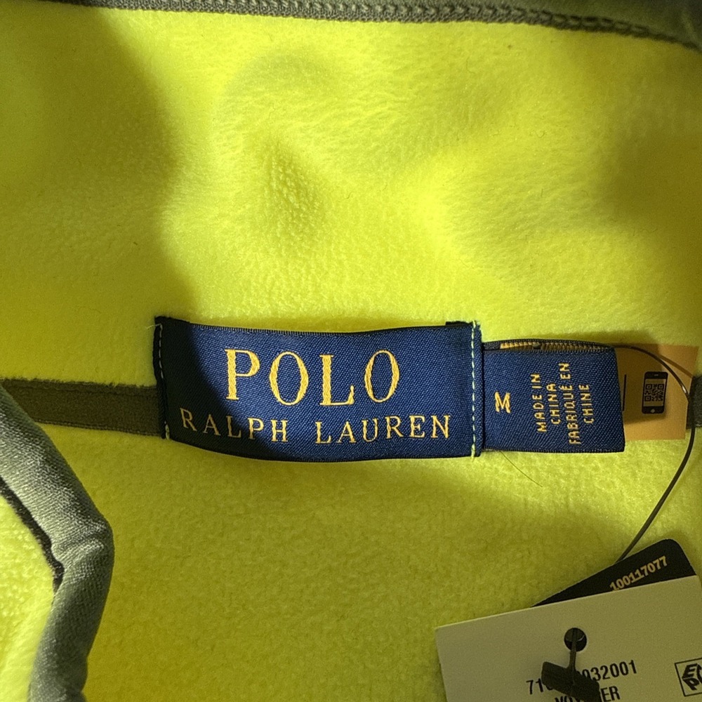 Polo Ralph Lauren Brushed Fleece Pullover Partial Snap Front Mens Sweatshirt NWT - Picture 3 of 8